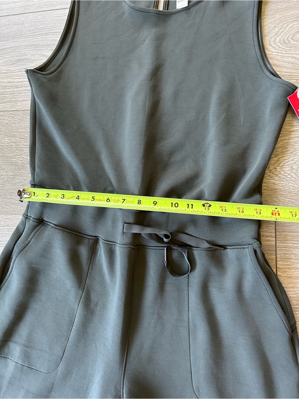 Spanx AirEssentials Wide Leg Jumpsuit Soft Travel Lounge Dark Palm Size LP New - Picture 10 of 13